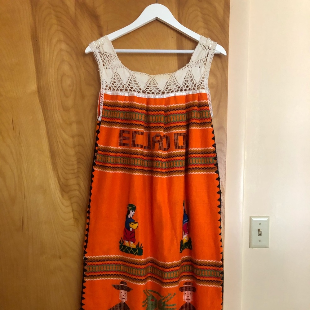 VINTAGE Ecuador Dress- vintage sundress